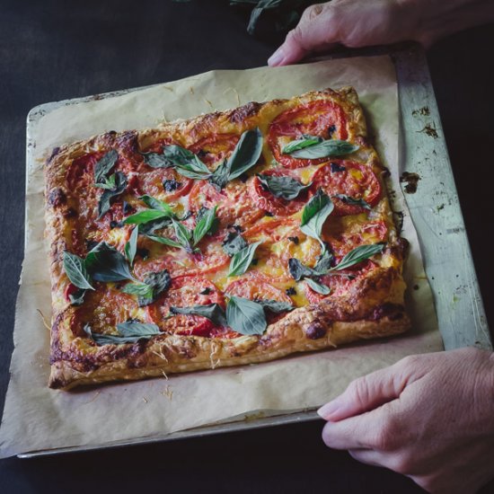 Three Cheese Tomato Tart