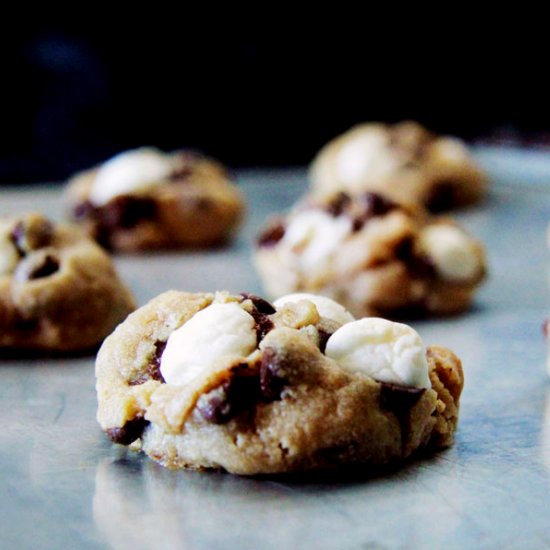 Soft and Chewy S’more Cookies