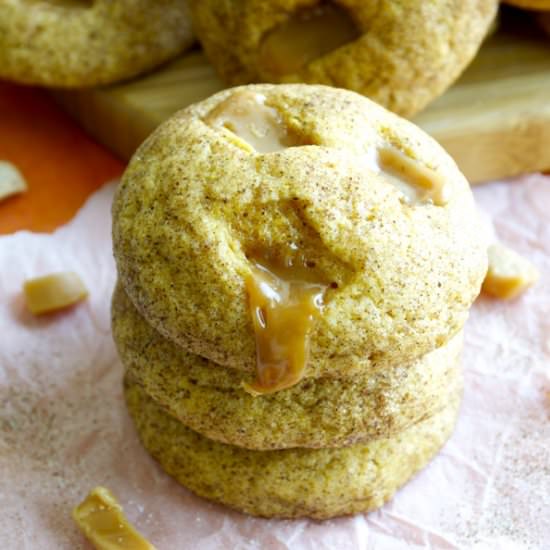 Pumpkin Caramel Snickerdoodles