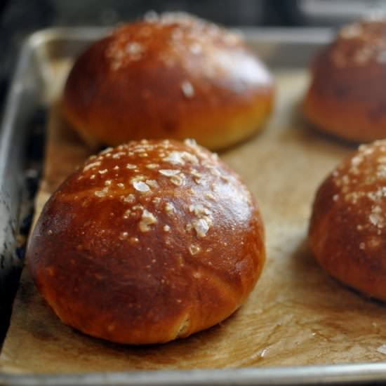 Pretzel Roll Buns