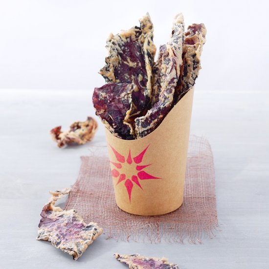 Spicy Red Cabbage Chips