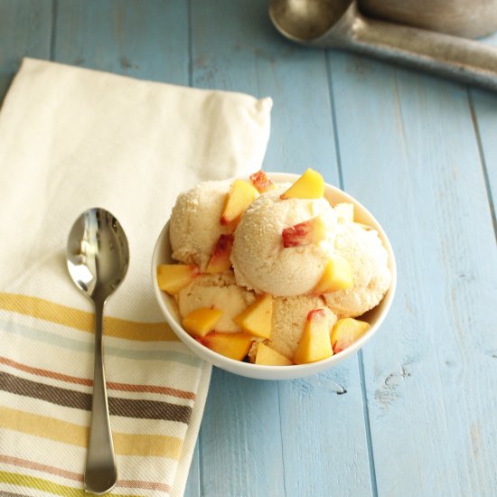 Fresh Peach Ice Cream