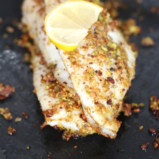 Hake with Pistachio