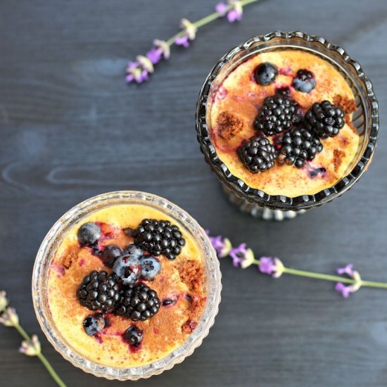 Zabaione Trifle with Blackberries