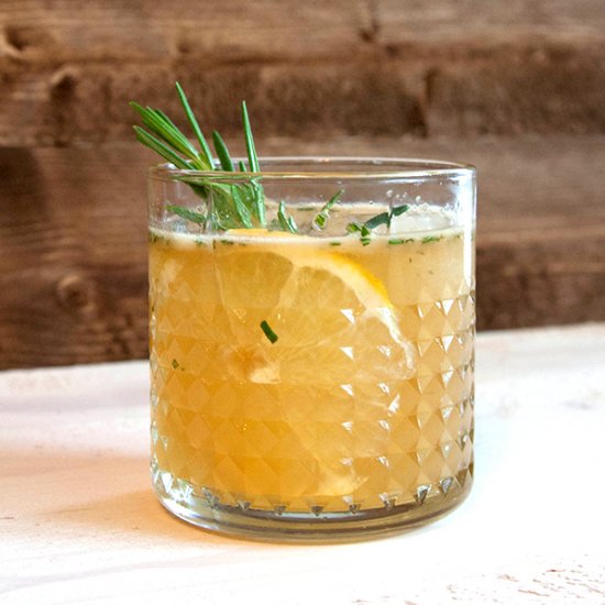 Rosemary Bourbon Citrus Fizz