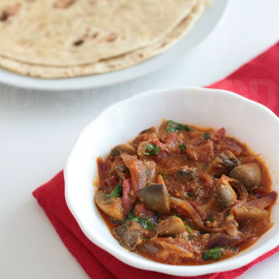 Mushroom Dahi Masala