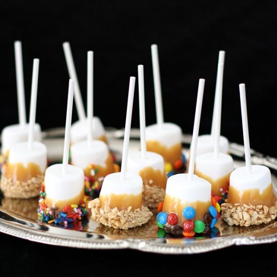 Caramel Marshmallow Pops