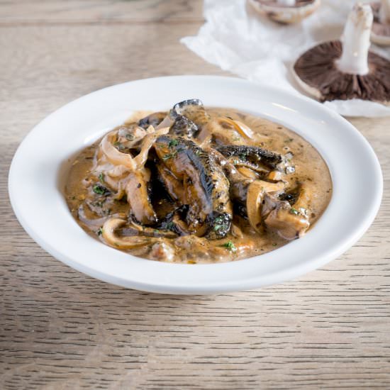 Field Mushroom Stroganoff