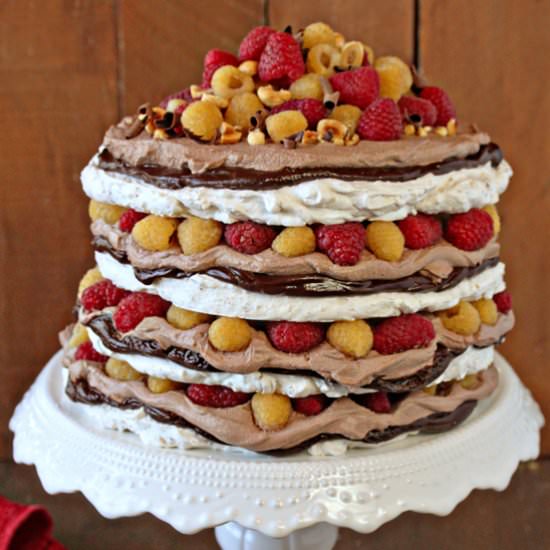 Hazelnut Meringue Cake