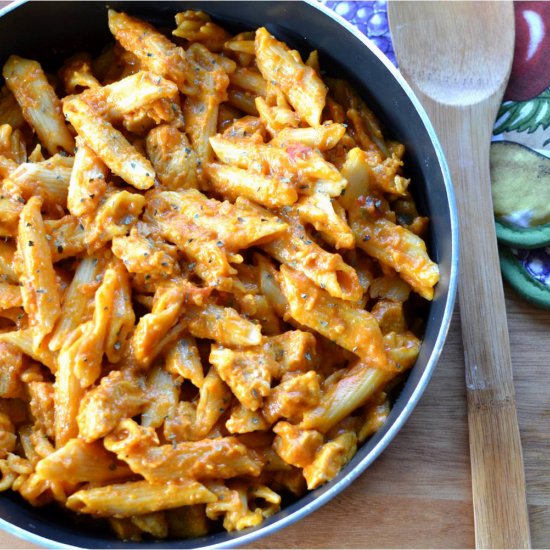 One Pot Manly Cheesy Chicken Penne