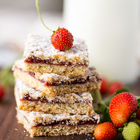 Strawberry Cookie Bars