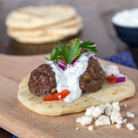 Greek Gyros with Meatballs