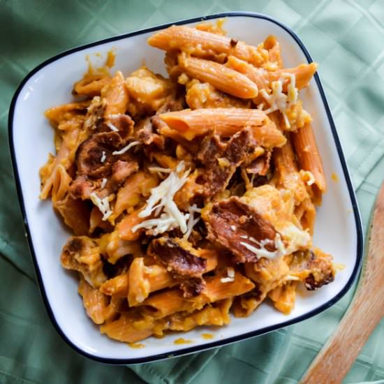 Cheesy Acorn Squash Pasta