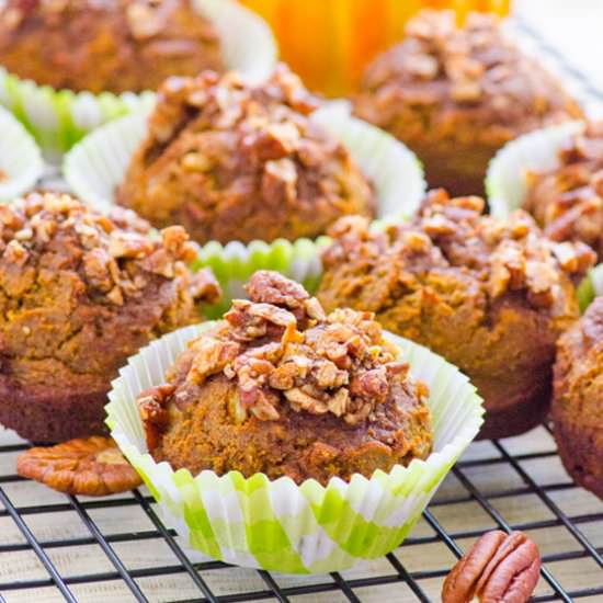 Pumpkin Crumb Protein Muffins