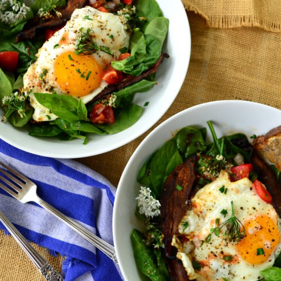 Bacon and Egg Breakfast Salad