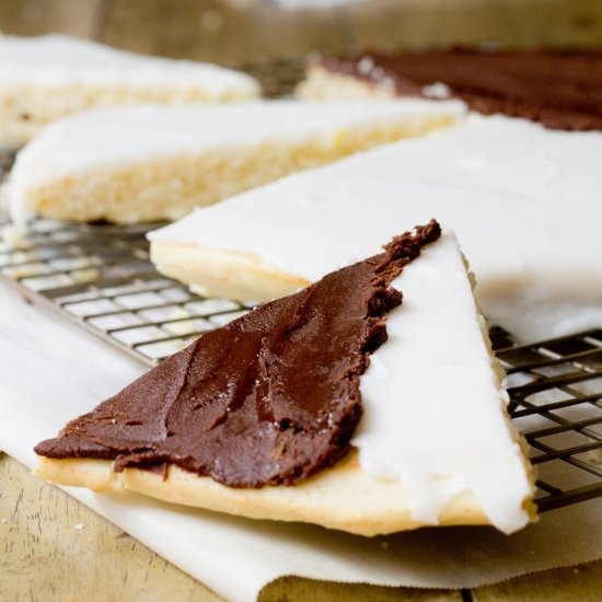 Black and White Cookie Cake