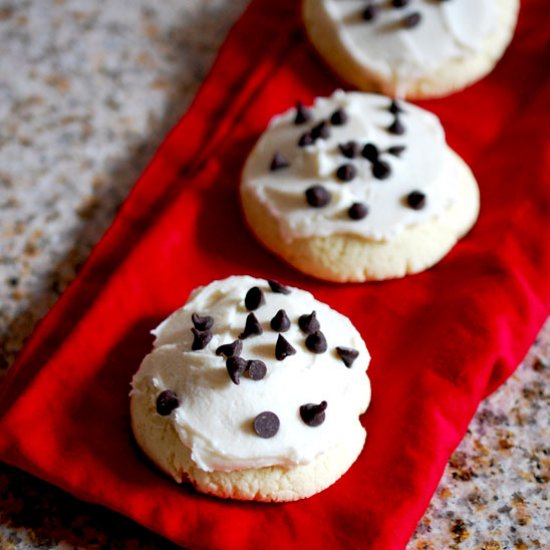 Cookie Dough Frosted Sugar Cookies