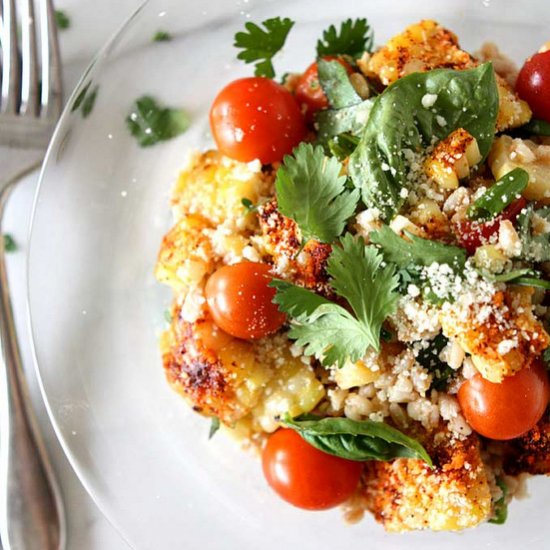 Elote Farro Tomato Salad