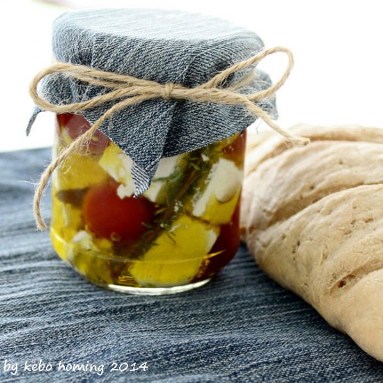 Pickled Feta Cheese