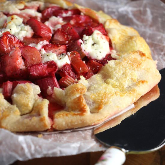 Strawberry Rhubarb Galette