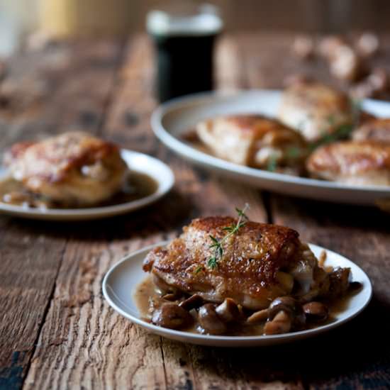 Honey Mustard Mushroom Chicken