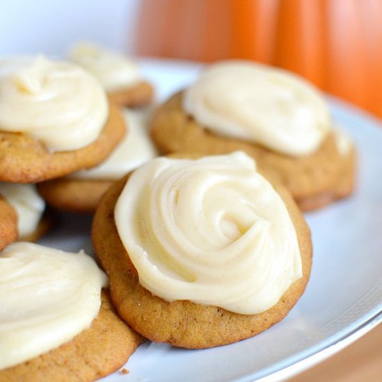 Iced Pumpkin Spice Cookies