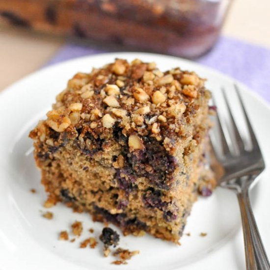 Gluten Free Blueberry Coffee Cake