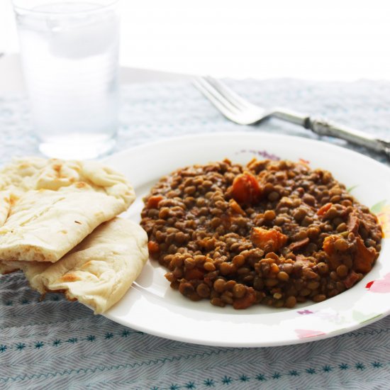 Curried Lentil & Sweet Potato Stew