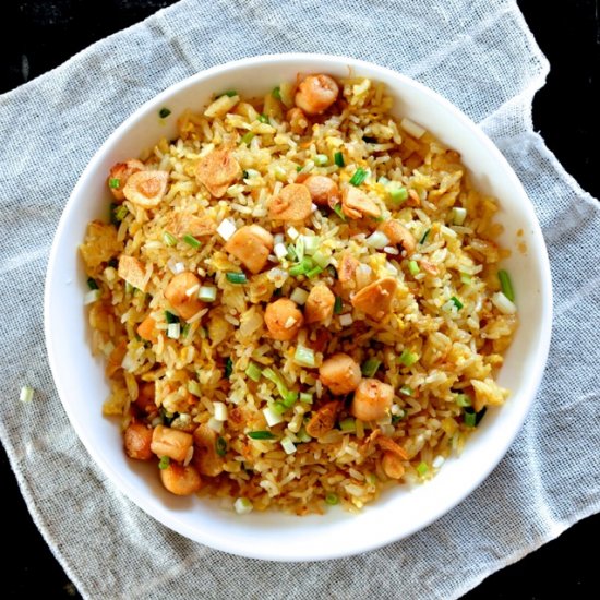 Scallop fried rice