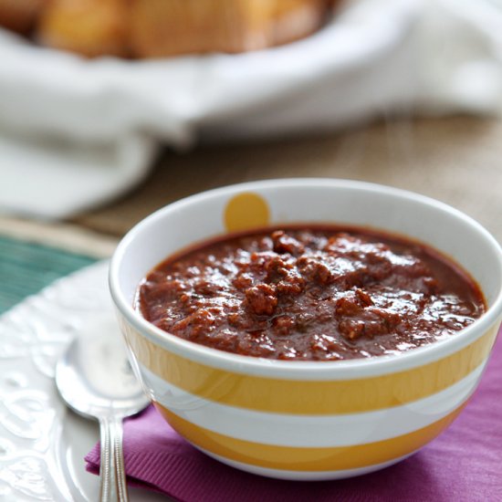 Beef and Buffalo Chili