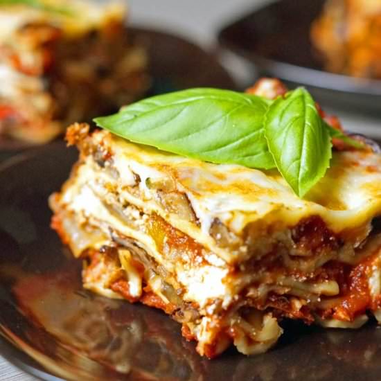 Fall Harvest Roasted Veggie Lasagna