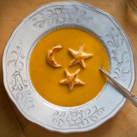 Coconut Squash Bisque with Ginger