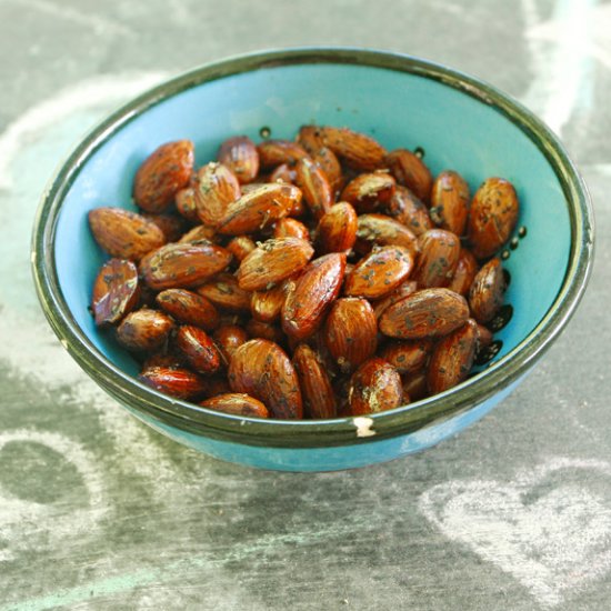 Balsamic-Herb Toasted Almonds