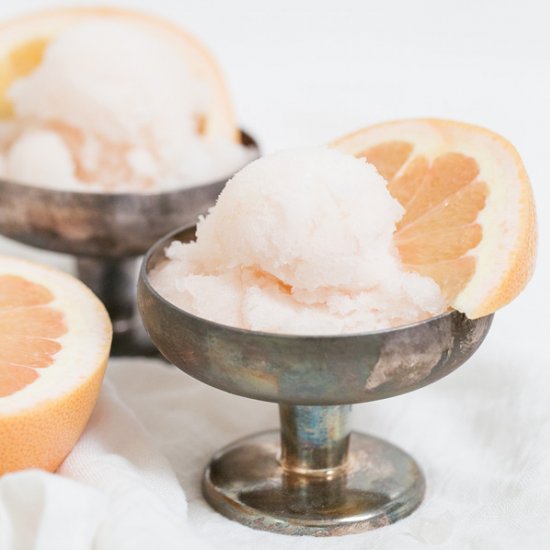 Old-Fashioned Grapefruit Ice