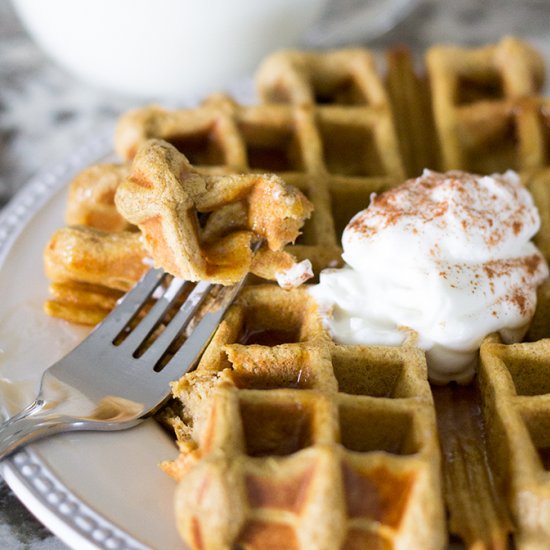 Cinnamon Pumpkin Waffles