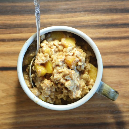 Peach Spice Overnight Oatmeal