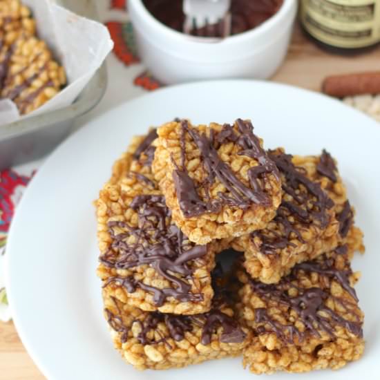 Pumpkin Rice Crispy Treats