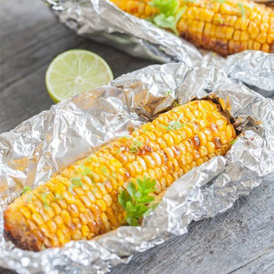 Corn on the Cob Roasted in the Oven