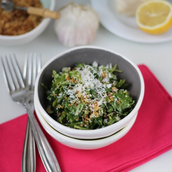 Kale Salad with Toasted Breadcrumbs