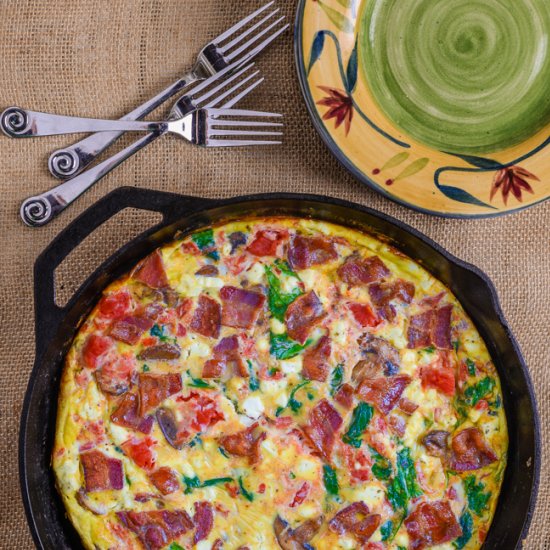 Bacon-Mushroom Frittata