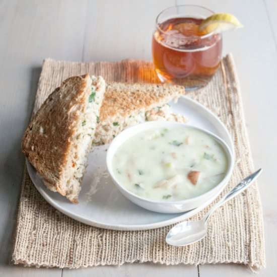 Soup and sandwich