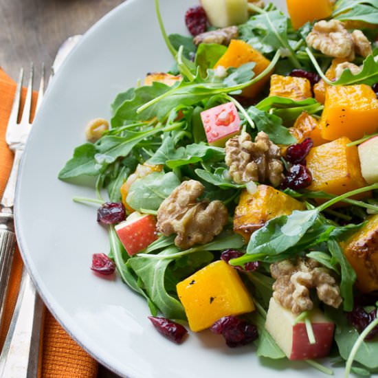 Baby Arugula Butternut Salad