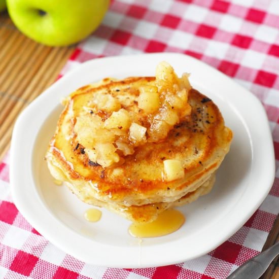 No Mix Apple Pancakes