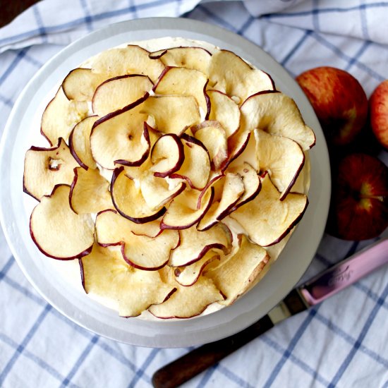 Apple cake with Rum Butter Cream