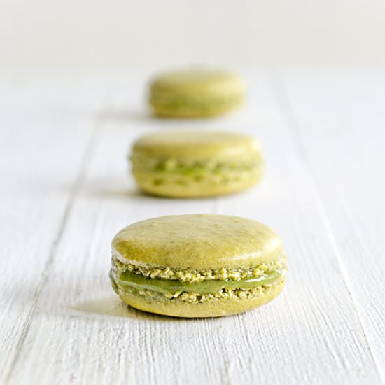 Matcha tea macaroons