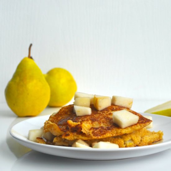 Oat Pear Pancakes