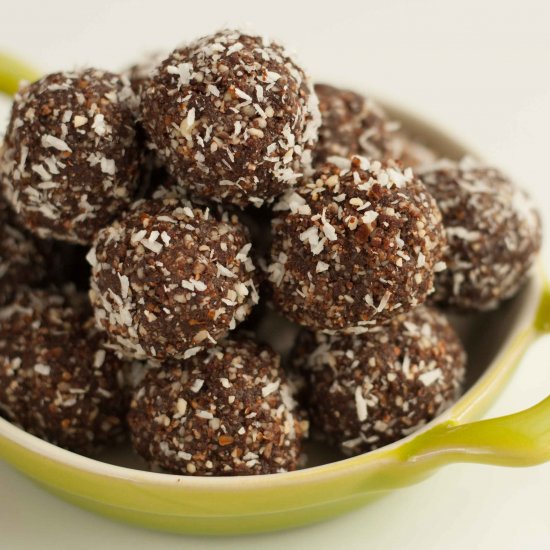 Chocolate, Coconut Energy Balls