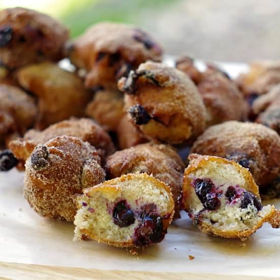 Gluten Free Blueberry Doughnuts