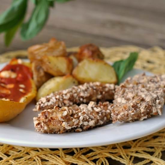 Pretzel-Crusted Chicken Fingers