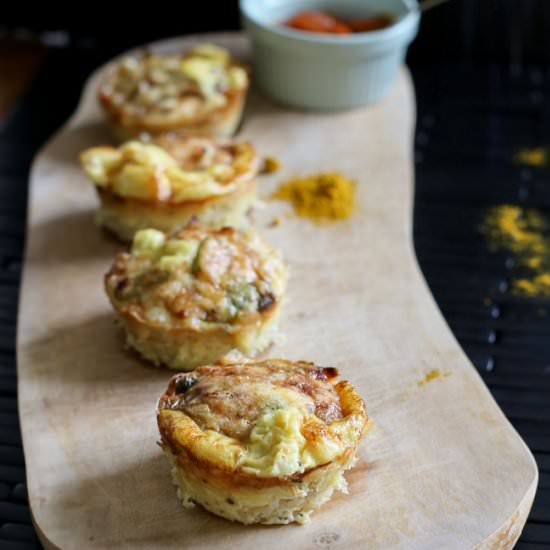 Easy Veggie-Rice Egg Muffins